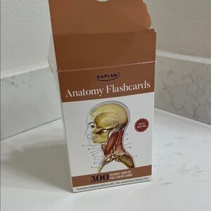 Kaplan Anatomy Flashcards - Brown & White Box